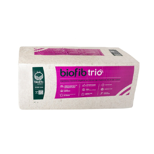 BIOFIB`Trio - Panneau isolant chanvre coton lin - Chanvre en panneaux BIOFIB`Trio - Panneau isolant chanvre coton lin - Chanvre en panneaux