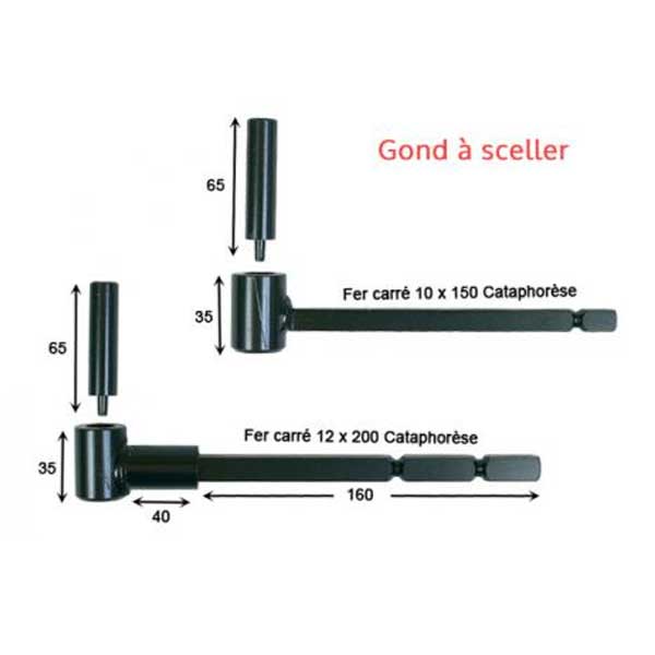 Gond déporté à sceller pour volet - Equipements fenêtre pour façade ITE Gond déporté à sceller pour volet - Equipements fenêtre pour façade ITE
