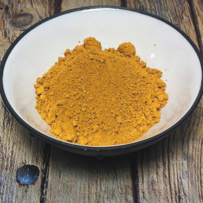 Pigments naturels ocre jaune foncé