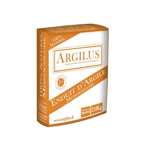 Enduit de terre ARGILUS monocouche 25kg - Enduits de terre/argile Enduit de terre ARGILUS monocouche 25kg - Enduits de terre/argile