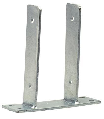 Platine en U galvanisée 90x90mm - Visserie et quincaillerie Platine en U galvanisée 90x90mm - Visserie et quincaillerie