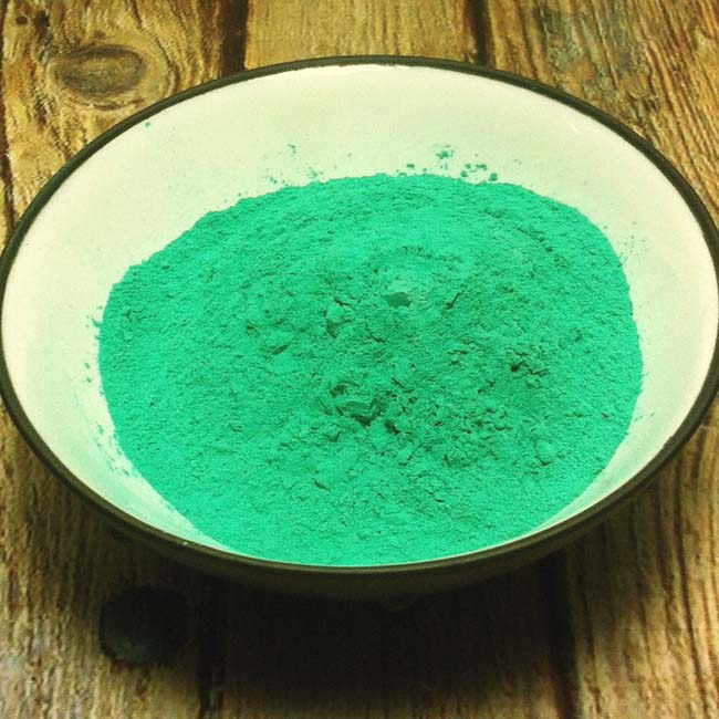 Pigment vert à la chaux